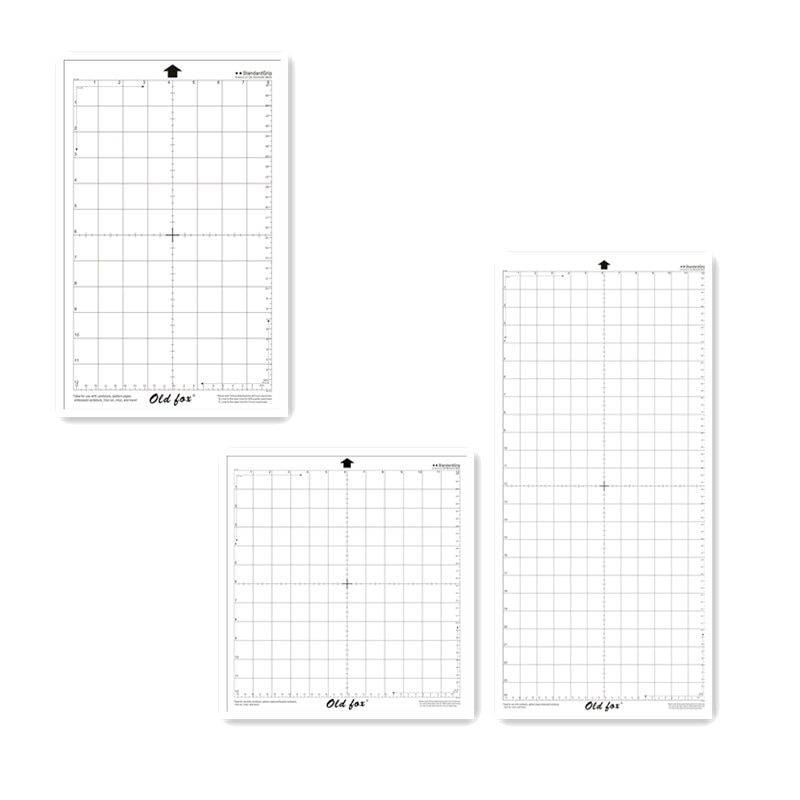 Clear Cutting Mat Adhesive&Sticky Non-Slip Flexible Gridded Cut Mats Suit for Silhouette Cameo Cricut Die Cutting Machine