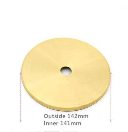 M10 See Durcheinander Gefaltet Runde Kappe Glas Keramik Mund Kappe Hohl Rohr Abdichtung Runde Blatt Beleuchtung Zubehör DIY Lampenschirm Abdeckung: Gelb