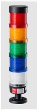 Stack Lamp Industrial Emergency Light LED Warning Light Industrial Light Tower DC12V/24V AC110V/220V/380V without Buzzer: 5Layers 12V no BUZ