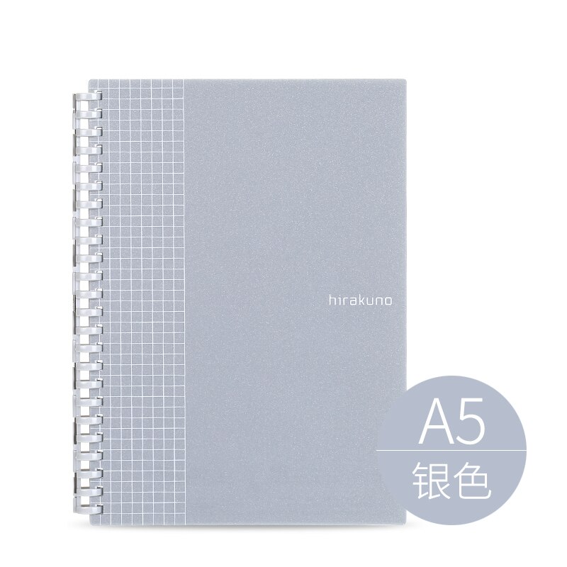 Japan LIHIT.LAB Loose Leaf Notebook N-1673 Business Office Notebook Removable for The Refill 1PCS: GRAY