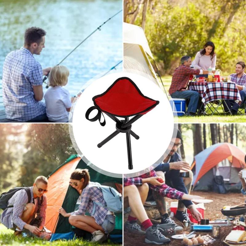 Fishing Chair Triangle Folding Camping Chair Outdoor Stool Seat Fishing Picnic Travel Chair Fishing Accessories Chair Beach