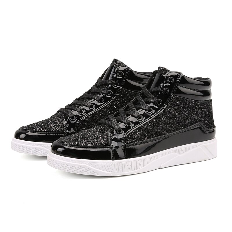 Chaussures de skate haut de gamme hommes Style coréen en plein air hommes chaussures de sport or argent rue Hip Hop Chaussure Homme baskets
