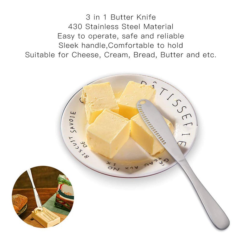 Butter Grating Cutter Butter Spreader Stainless Steel Grater Slicer Curler MF