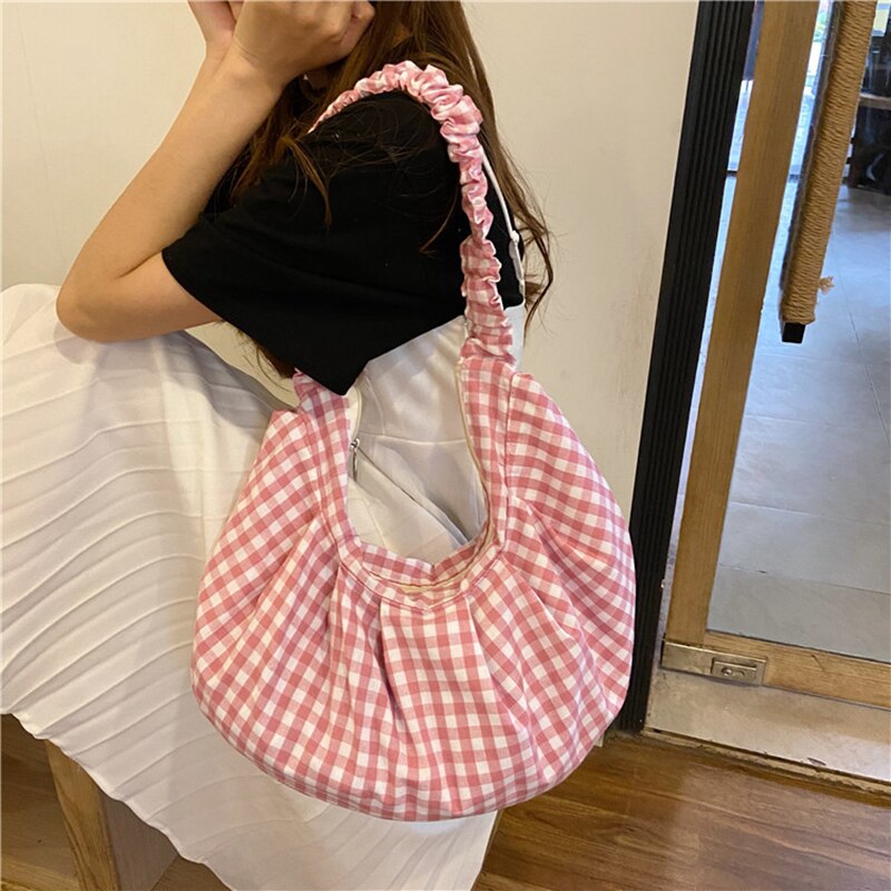 Youda Original Women Shoulder Bag Shopping Bags For Ladies Classic Female Handbags Casual Tote Cute Girls Handbag: Pink