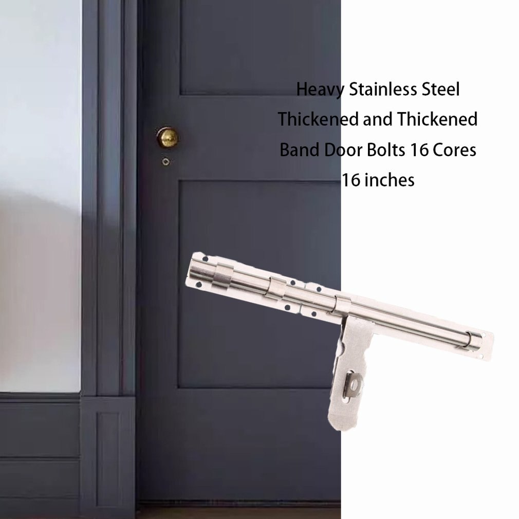 Bold Plate Door Bolt Thickening Anti-theft Lock Electric Welding Door Latch Heavy Stainless Steel Door Bolt