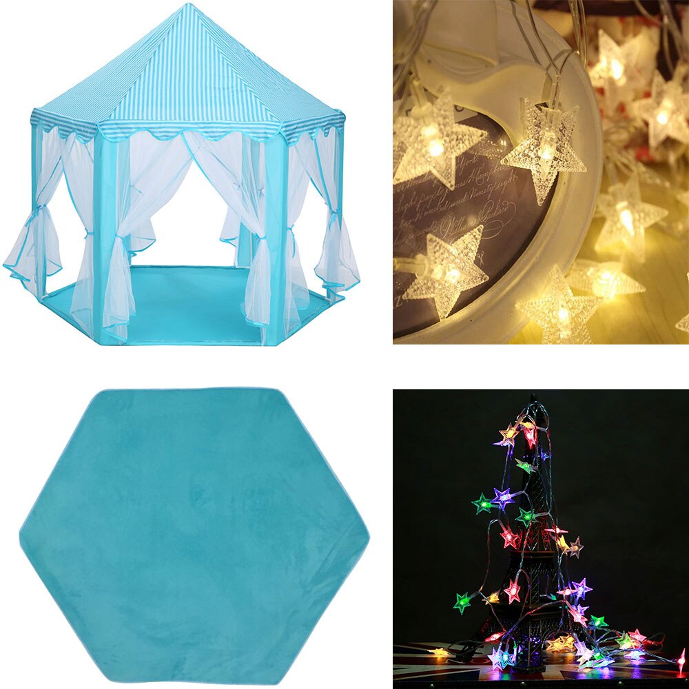 Portable Children's Tent Toy Princess Castle Play Tent Baby kids Boy Girl Activity Fairy House Playhouse Outdoor Indoor Tents: WJ3003B P2 P1 P8