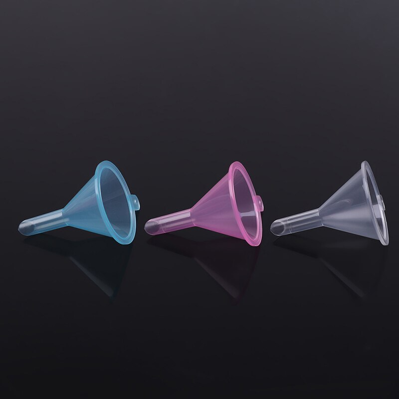 20pcs/lot Small Plastic For Perfume Diffuser Bottle Mini Liquid Oil Funnels Lab Tools