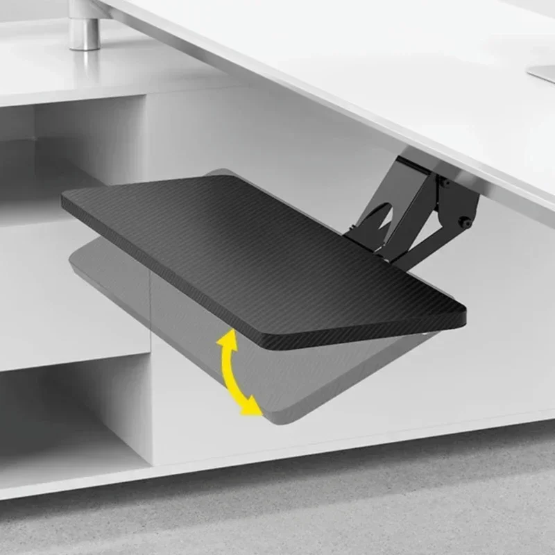 Support de clavier et de souris en métal T1, support de rotation de bureau, support de bureau inférieur, support de rangement réglable, rail MELSlide, évaluation pratique