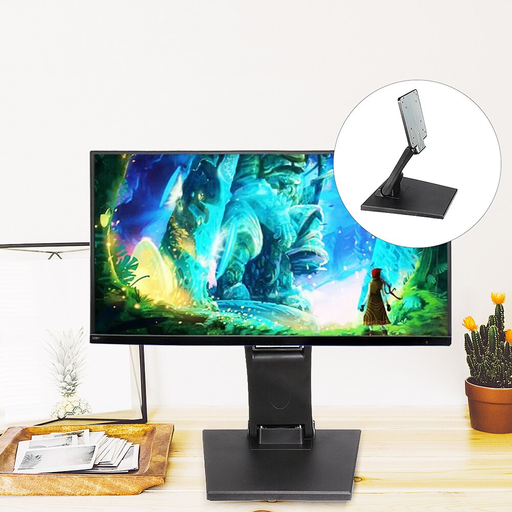 VESA Desktop Monitor Holder 10-24&quot; LCD LED Folding Display Touch Screen Stand Monitor Mount Support Metal Bracket Load 6.5 kg