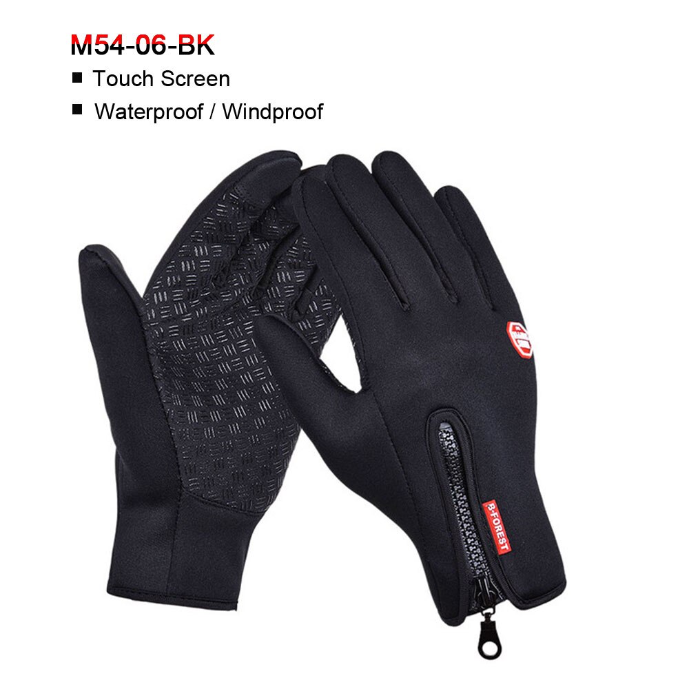 Motorfiets Handschoenen Windstopper Volledige Vinger Ski Handschoenen Warm Rijden Handschoen Outdoor Sport Auto-Styling Touch Screen Rits Handschoenen: XL