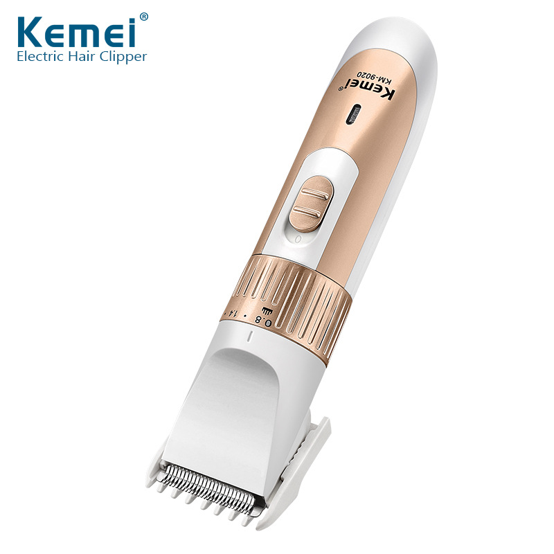 Kemei KM-9020 Wiederaufladbare Professionelle Männer Haar Trimmer Rasierer Elektrische Einzigen Klinge Einstellbar Haar Haarschneidemaschine Schneiden Maschine: Gold / uns-Stecker