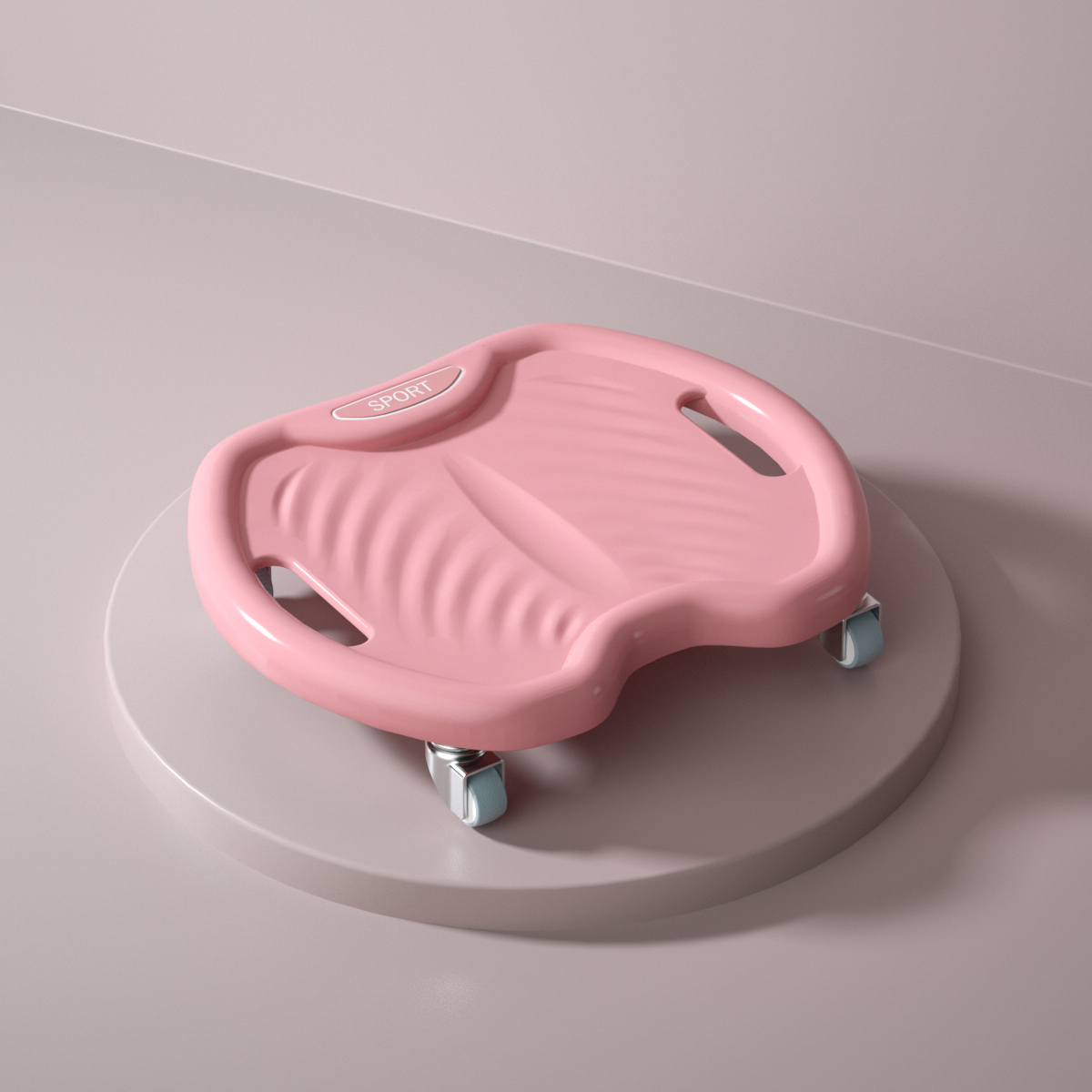 Übungsrad Rabatt Ader Untersetzer Bauch Fitness Schieberegler trainieren Platte Rad Rolle Rabatt Ab Trainingsausrügestochen mit Kniematte: Rosa