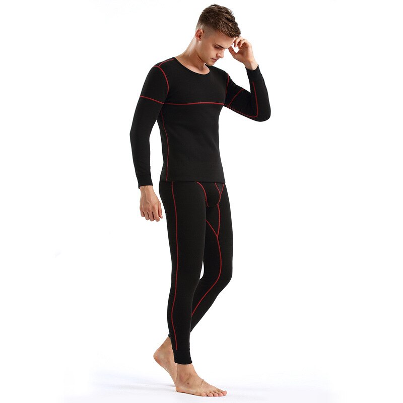 Ropa interior térmica para hombre, conjuntos de Calzoncillos largos, medias térmicas de algodón, ropa interior de compresión larga para invierno