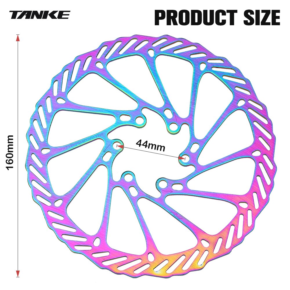TANKE Bike Disc Brake 140 160 180 203 Rotors With Bolts Hydraulic Brake Road Mountain Bicycle MTB Oil Slick Rotor Bicycle Parts