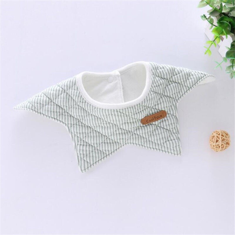 100% Cotton Waterproof Baby Bibs Round Neck Baby Girls Bibs 360 Degree Flower Star Bib For Girls Baby Girls Clothing