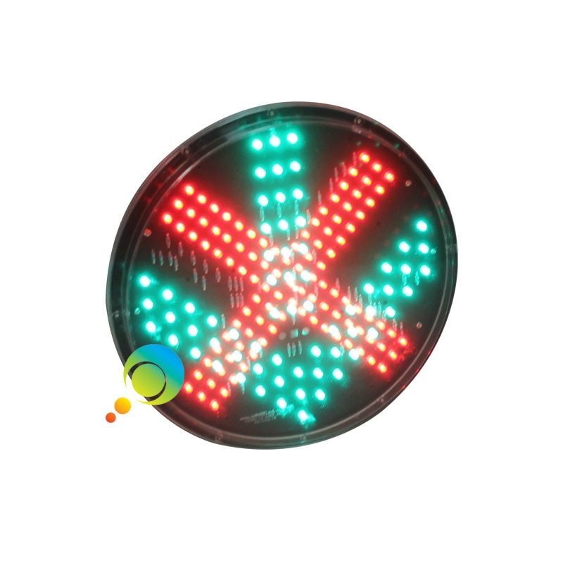 AC85-265V 300mm 12 inch red cross green arrow traffic signal light module for