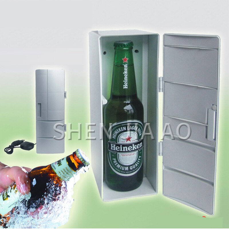 USB refrigerator Second generation and cold mini refrigerator MINI USB refrigerator for cooling/heating Portable desktop 1pc