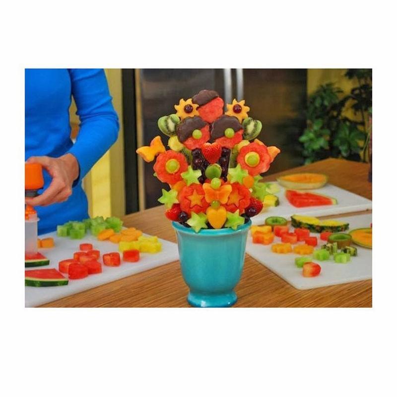 Køkken pop-værktøj plast vegetabilsk frugt form skærer skiver veggie mad kok snack maker kage dekoratør festival spil