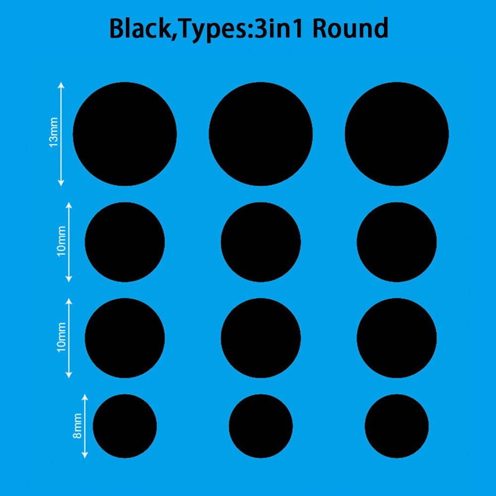 Privacy Bescherming Webcam Sticker Laptop Lens Computer Camera Cover Antispy Ultra Dunne Universele Tablet Wasbare Sluiter: Black-3 in1 Round