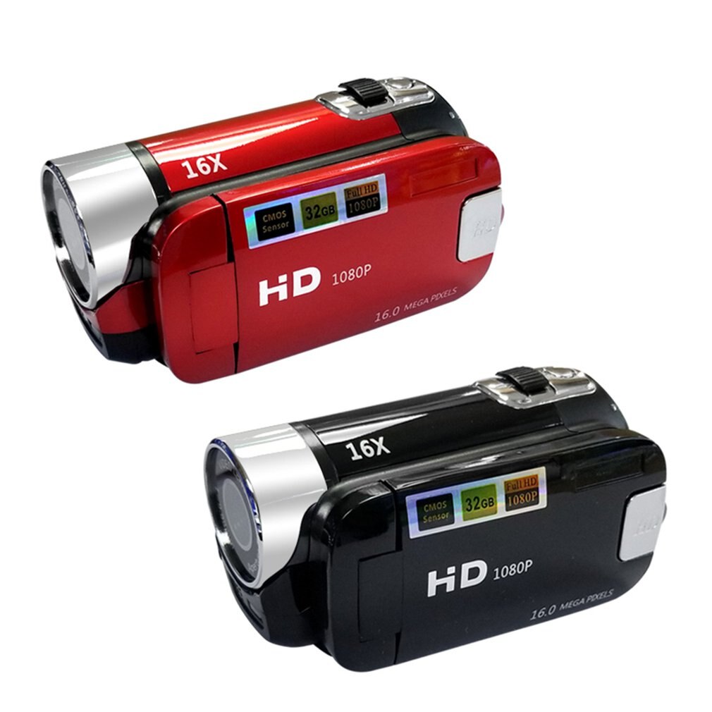 Vlog camera 1080P Full HD 16MP DV Camcorder Digital Video Camera 270 degree Rotation Screen 16X Night Shoot Zoom Digital Zoom