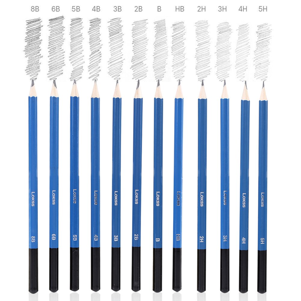 40PCS Durable Sketching Drawing Pencils Kit Set Art Supplies Students Painting Tool Sketch Brush Set