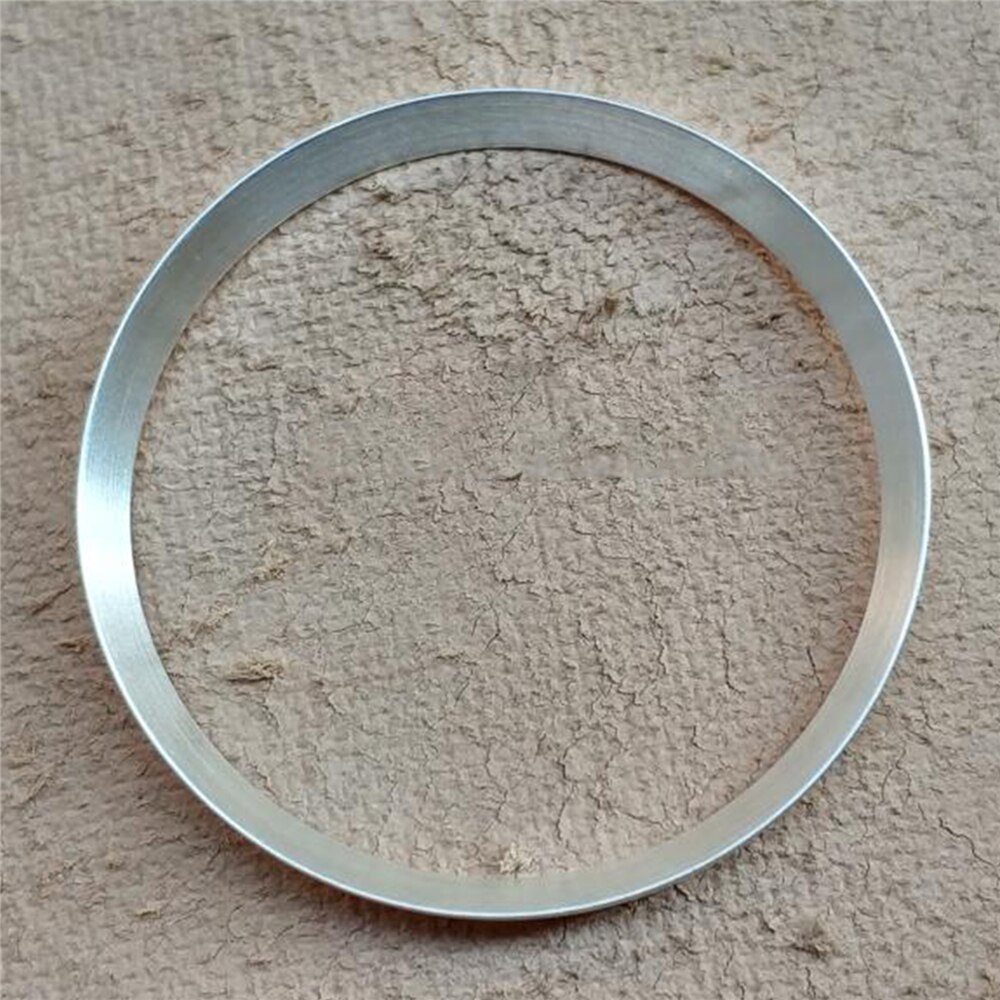 30.5MM Watch Bezel Watch Inner Shadow Circle for SKX007/SKX009 Spare Parts: Brushed Silver no 