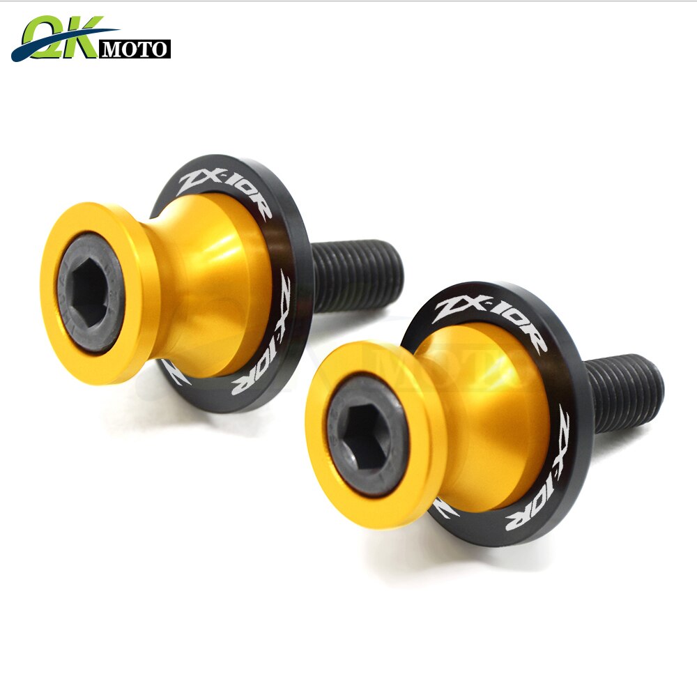 Motorrad Zubehör Schwinge Schieberegler Für KAWASAKI Z650 Z900 Z800 ZX-6R 636 ZX-10R VERSYS 650 NINJA 650: 8mm Gold-ZX10R