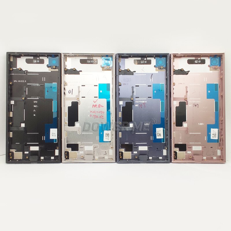 Carcasa para Sony Xperia XZ1 G8341 G8342, soporte de bisel para placa frontal, Marco medio, cubierta trasera de batería