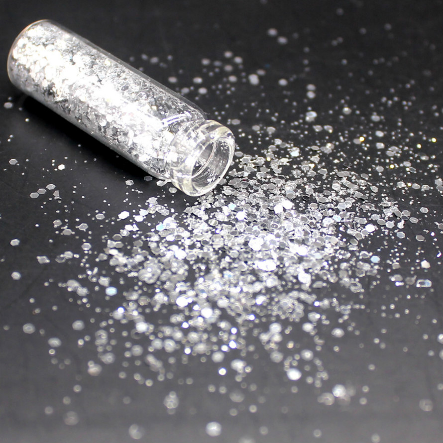 1 flaska ljus guld holografisk paljett glitter skimmer diamant ögon glänsande hud highlighter ansikts glitter festival smink glänser
