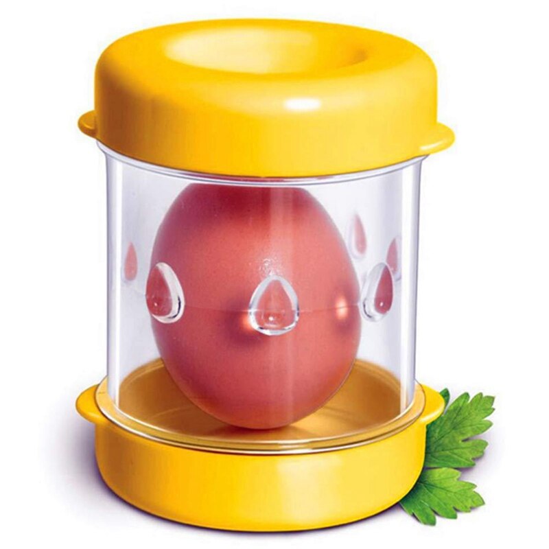 Pelador de huevos cocidos Manual de plástico, utensilios de cocina, separadores de huevos de mano, Cracker, peladores de huevos, herramientas de fácil operación, 1 unidad: YW