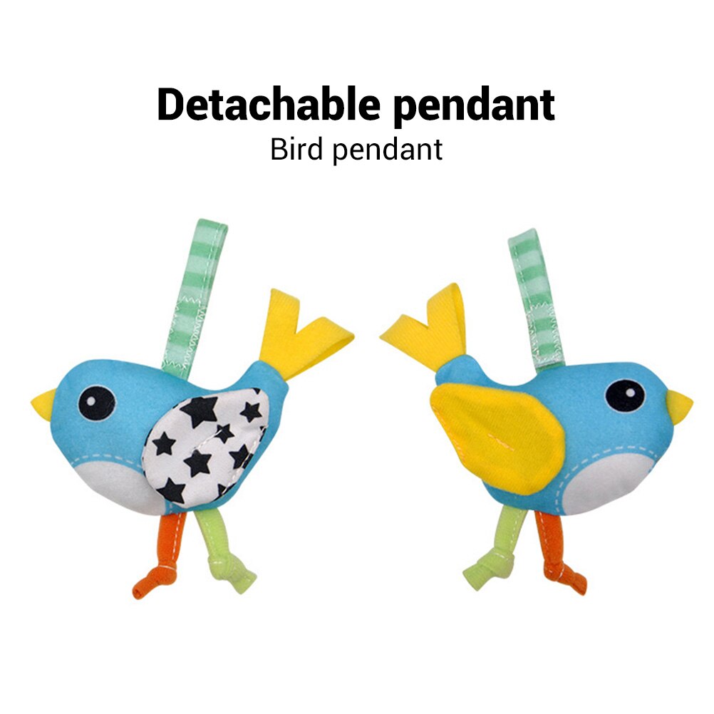 Baby Stroller Arched Rainbow Rattle Toy Safety Seat Bed Clip Hanging Pendant Baby Rattle Toy