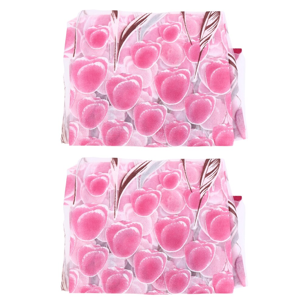 2pcs Modern Sheer Curtains Tulip Window Tulle Curtains Window Screen Curtain