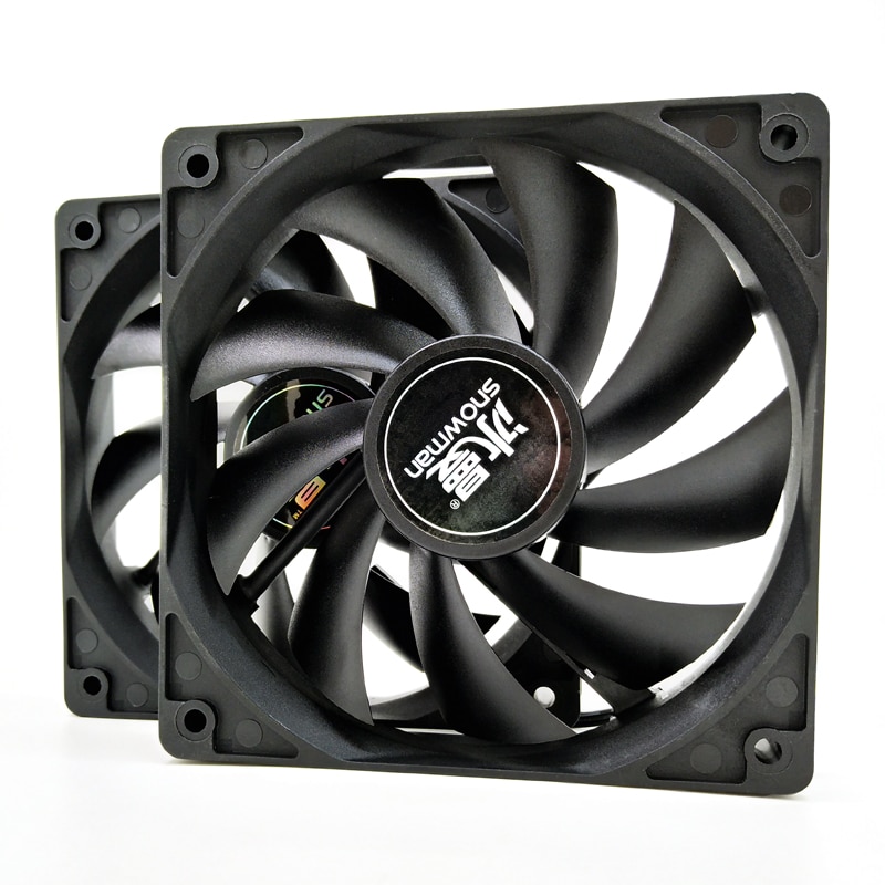 Muñeco de nieve de 120mm, ventilador de caja de ordenador, Ultra silencioso, 12CM, Enfriador de PC, 3 pines, 12V, CC, radiador de chasis, 1000RPM