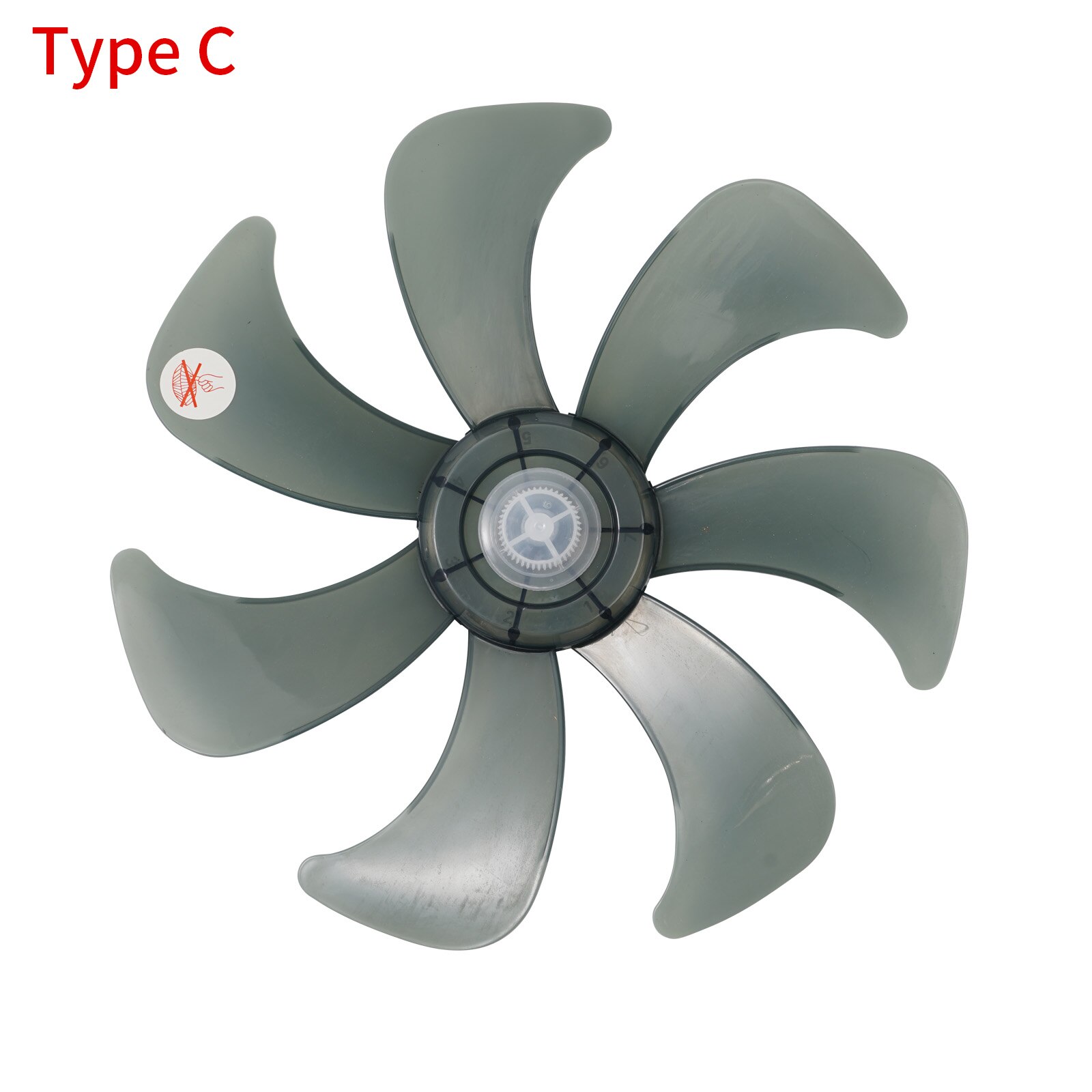 5/7 Leaves Household Fan Blade with Nut Cover Silence Fan Blades for Standing Pedestal Fan Table Fanner General Accessories Fans: Type C Plastic