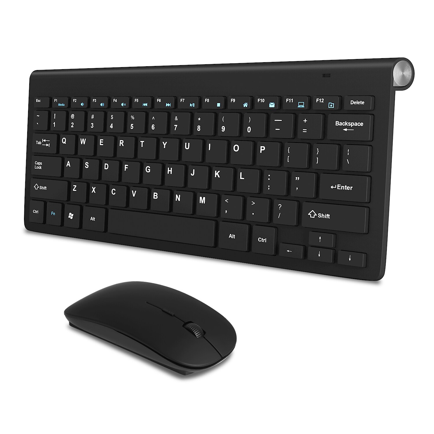 Wireless Keyboard Mini USB Keyboard With Mouse Combo For PC laptop TV Computer Rubber keycaps Ergonomic Noiseless keyboard