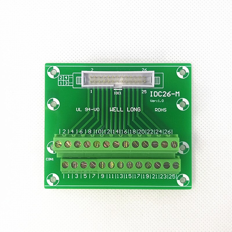 DC3 26P 2x13Pins Header Breakout Board, Terminal Block, Connector.