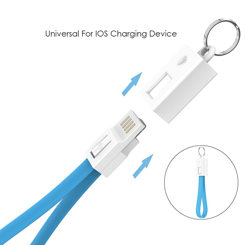 Portable USB Cable Keychain Type C Micro usb Data Short Cables For Samsung S9 Huawei Xiaomi Mi9 Mini Key Chain Charger Cord Wire