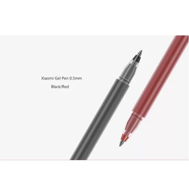 Xiaomi Mijia – stylo à pointe Super Durable, 0.5mm, stylo MI pour signature de bureau/école, lisse, suisse, noir, rouge, recharge