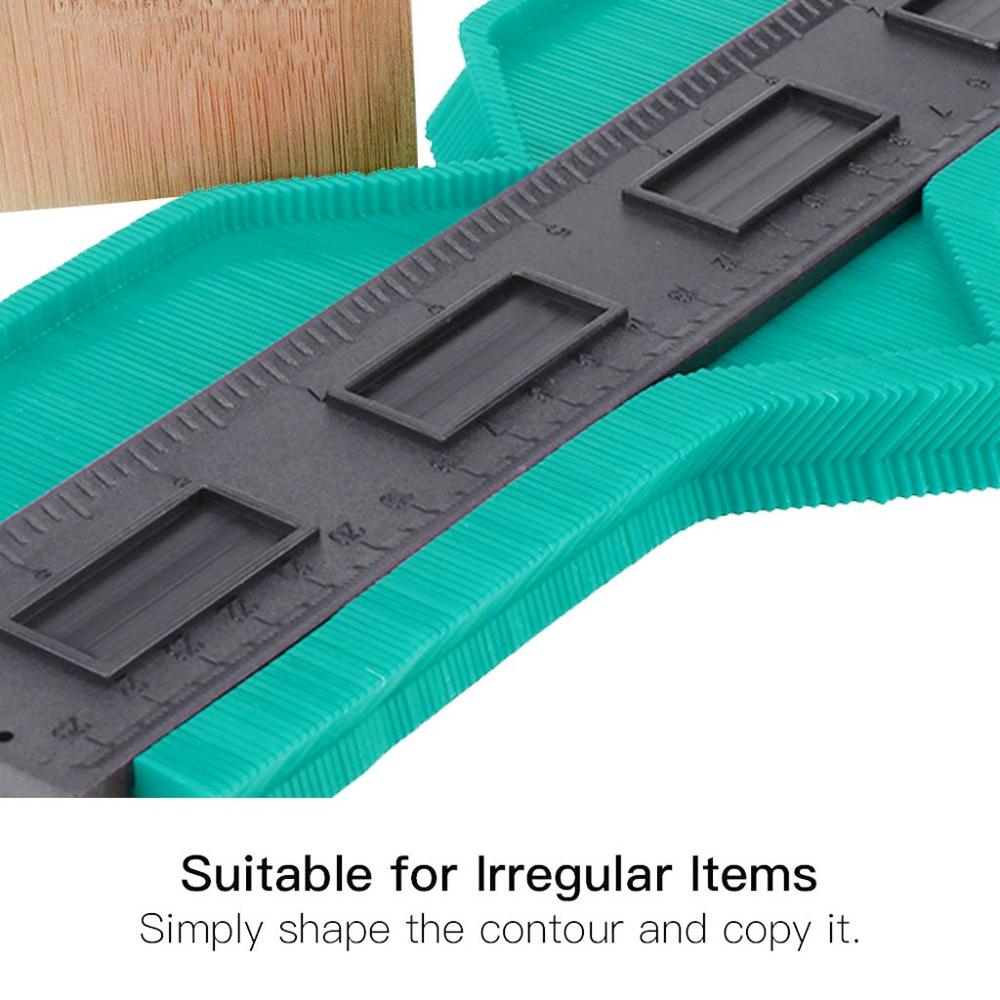 10Inch Contour Copy Duplicator Circular Frame Profile Gauge Tool multifunction angle meter ruler Measuring Wood Work tool #1201