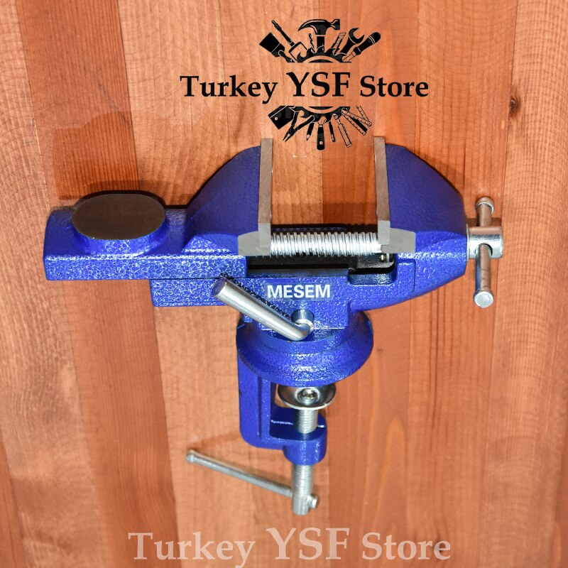 60 mm Table Bench Vise Bench Swivel Clamp Work Vice Craft Repair Tool Metal Working Tool