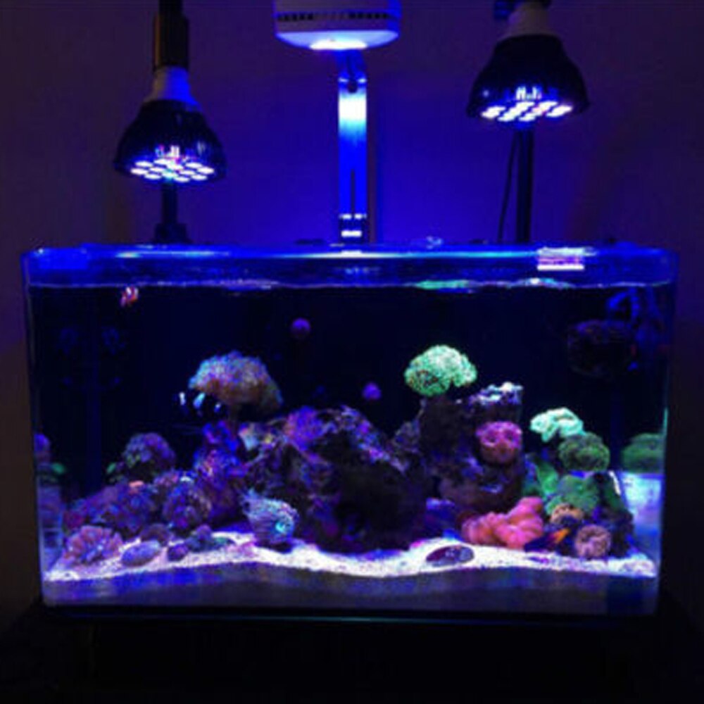 LED Reef Coral Lights E27 PAR 38 54W LED Full Spectrum LED Plant Grow Lights Fish Tank Aquarium Lamp SPS LPS Pongs Soft Corals