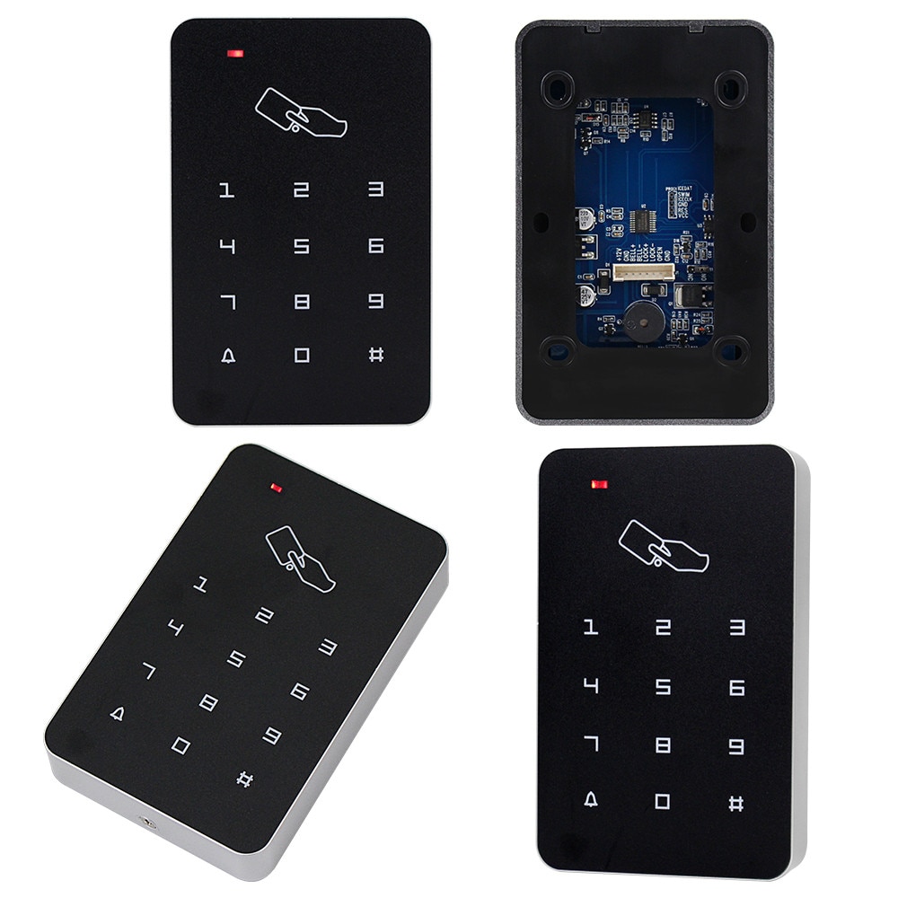 125 khz rfid tastatur adgangskontrol system vandtæt udendørs regntæt cover digital tastatur controller kortlæser 10 stk nøgler