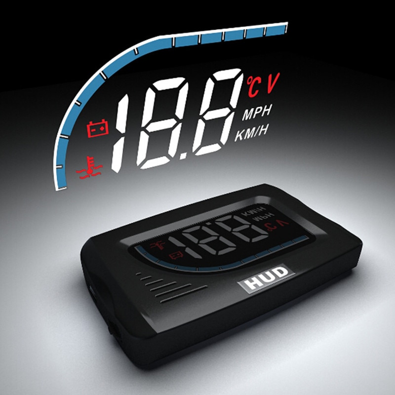 3 Inch Car Electronics Hud Projector Obd2 Display Projector On Windshield Gps Speedometer Auto Head Up Display Car Speedometer
