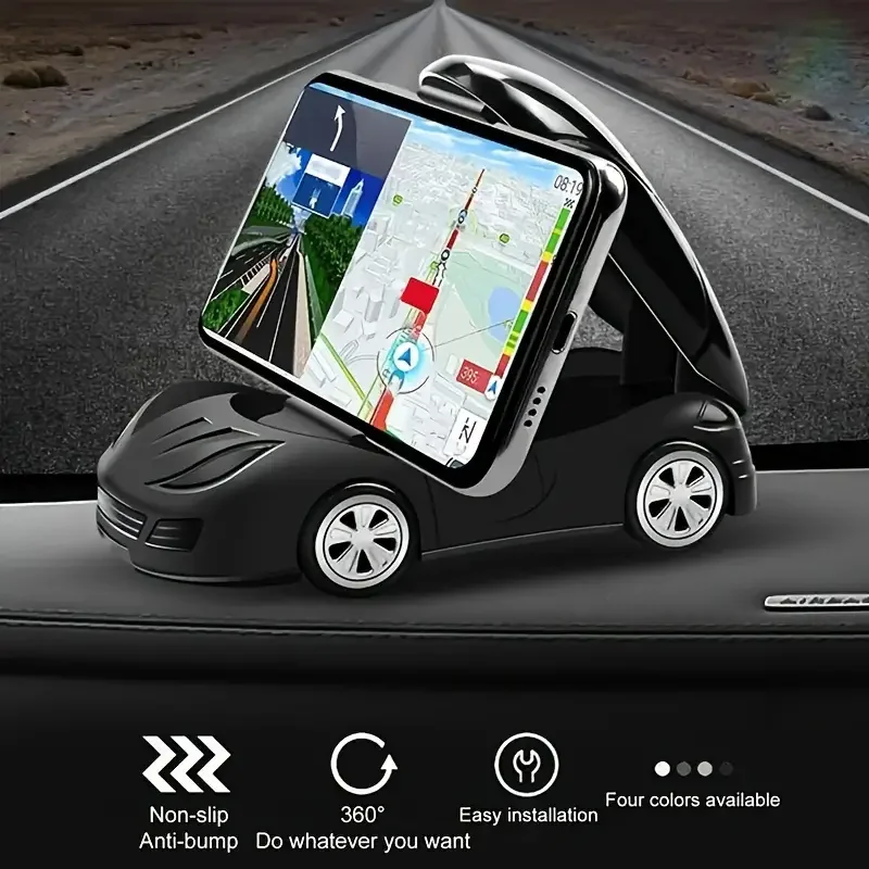 Car Model Phone Stand Bracket Foldable Car Dashboard Phone Holder 360° Rotation Universal Mobile Phone Holder Car Accessories