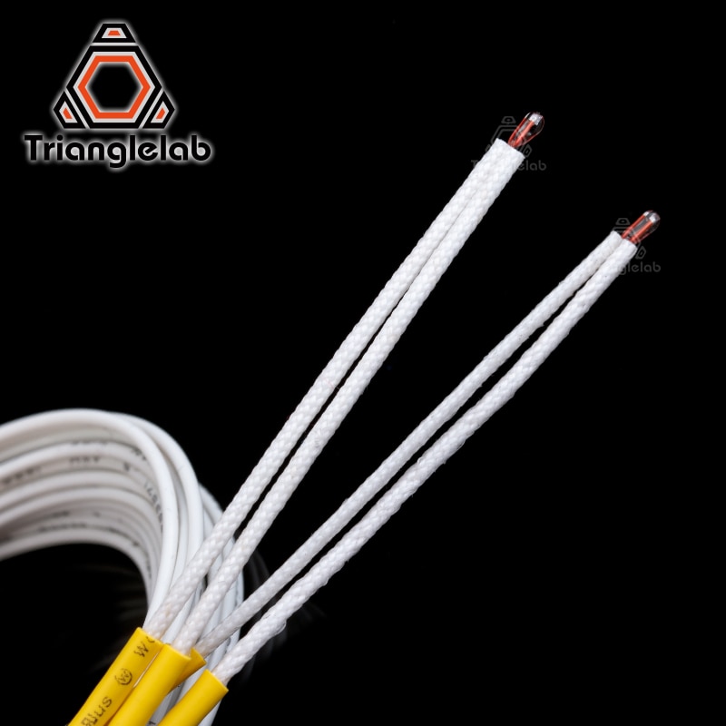 ATC Semitec 104GT-2 104NT-4-R025H42G Thermistor with Fibreglass Sleeving insulating for bed hotend High temperature 280℃
