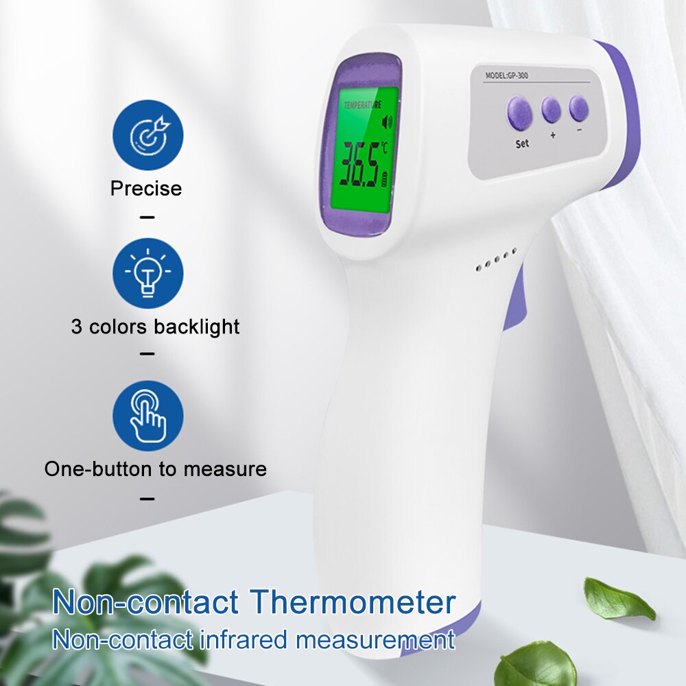 Termómetro Digital infrarrojo IR sin contacto, GP-300 de temperatura corporal, para la frente