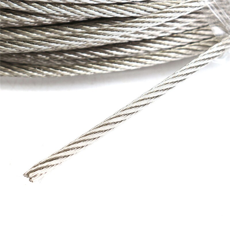 304 rustfritt stål 3mm diameter kabel wire klær kabel linje wire tau lengde 30m