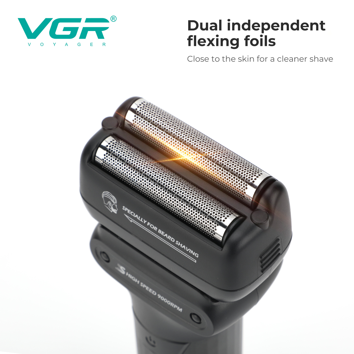 VGR Haartrimmer Elektrisch Dubbelzijdig Scheerapparaat Gezichtsscheerapparaat Reciprocating Baardtrimmer IPX6 Professionele Trimmer voor mannen V-368