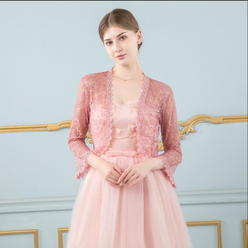 Châle De Mariage Hiver En Peluche - Dentelle Florale Blanche Avec Strass - Taille Unique - Pour Robe De Mariée, Soirée, Bal - 10