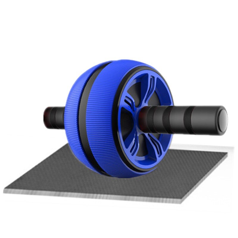 AB Roller No Noise Abdominal Muscle Trainer with Mat for Abdominal Core Workout Home Gym Body Building Fitness Equipment Wheel: Blue